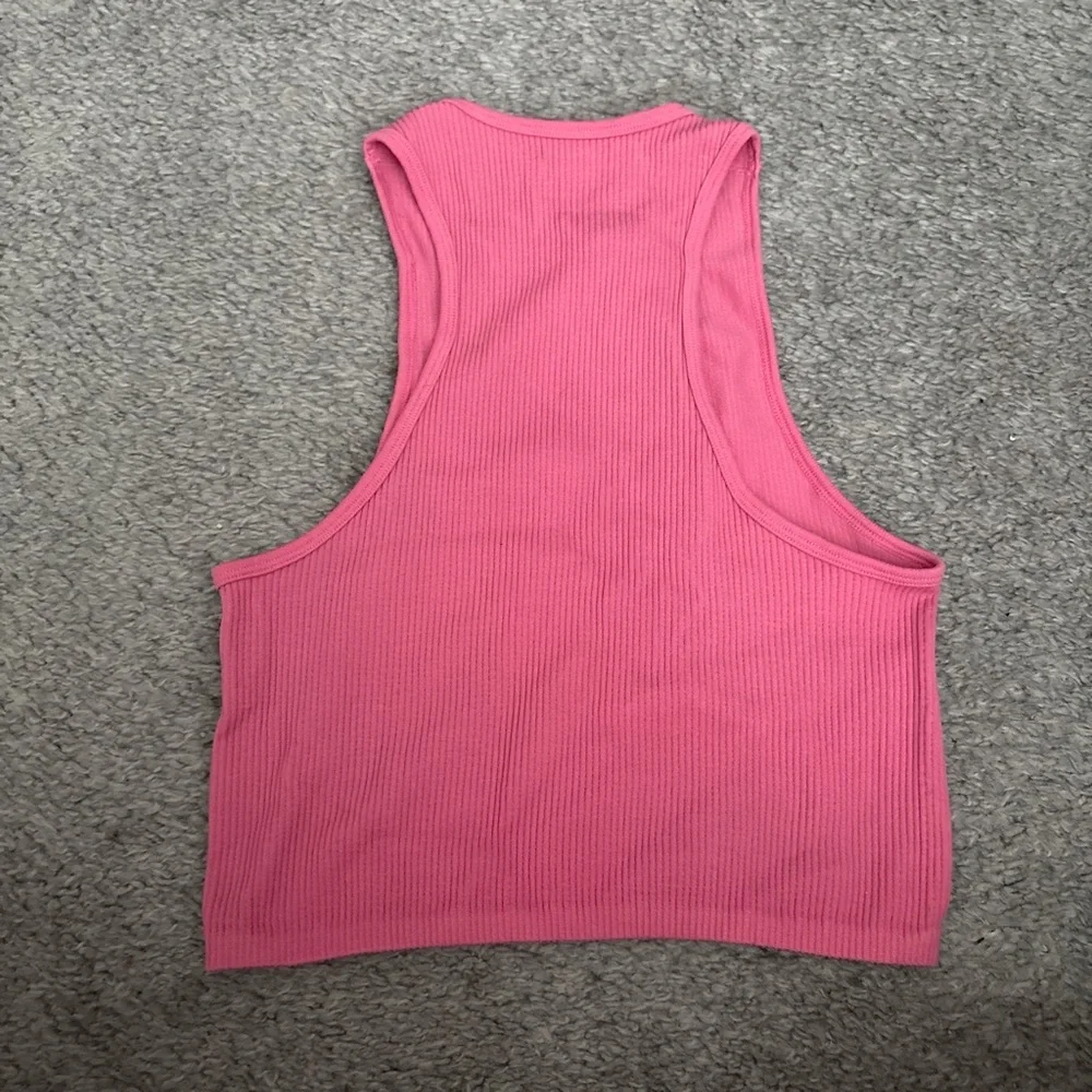 Pink Ribbed Tank Top - Picture 2 of 3